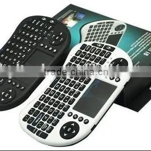 I8 Mini 2.4Ghz Wireless Touchpad Keyboard For Pc, Pad, Xbox 360, Ps3, Android Tv Box, Htpc, Iptv (Black) thumbnail-3