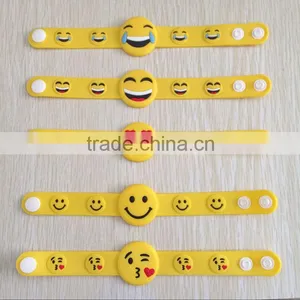 Newest Soft Pvc Emoji Face Bracelet thumbnail-1