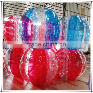New Design Red Dotted Inflatable Belly Bumper Ball/ Body Zorbing Bubble Ball for Sale thumbnail-6