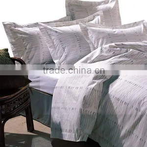 High Quality White Cotton Hotel Bedding Set/Bed Linen/Bed Set thumbnail-1