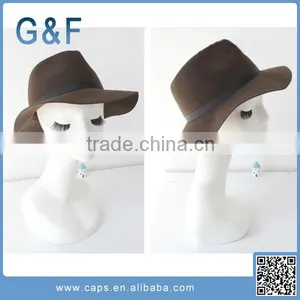 High Quality Felt Fedora Hat Ladies Felt Hat Bodies thumbnail-2