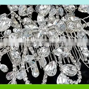 2016 Wholesale Bling Bling Crystal Haircomb for Bridal,decorative Haircomb thumbnail-3
