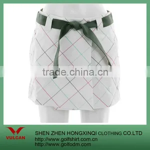 Grid White Casual Women Golf Dress thumbnail-1