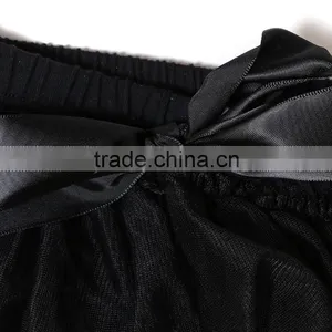 Baby Girl Chiffon Black Short Pants Diaper Cover Baby Tripp Ruffle Pants thumbnail-6