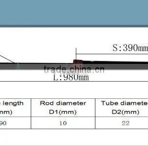Safety Locking/ Self Locking Gas Springs YQ10/22-390-980(A-A)800 thumbnail-4