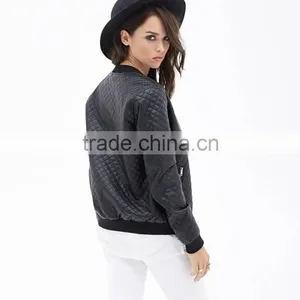 Leather Jacket For Women Leather Jackets Fashion Winter Jackets Argyle Faux Leather Jackets For Women Sportive Jackets thumbnail-2