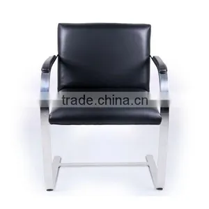 Mies Van Der Rohe Executive Arm Chair - BRNO Flat Chair Reproduction thumbnail-2