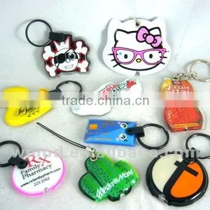 As Promotional Gift PVC Keyring With LED Torch thumbnail-1