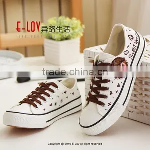 NO.D089 Hot Sales High Quality China Wholesale White Shoes for Woman thumbnail-2