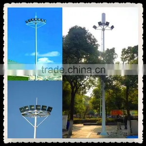 Hot Sale High Mast Lighting Pole Floodlight Poles Galvanized Steel Tubular Pole China Manufacturing thumbnail-1