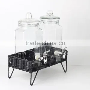 Wholesale Glass Beverage Dispenser Clear Glass Dispenser With Stand thumbnail-4