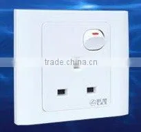 British Standard Electrical Socket With Switch and Indicator thumbnail-1