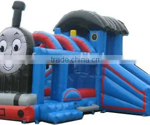 Bouncy Inflatable Bounce House Train Castle Bouncer Inflatable Playhouse Hot Sale thumbnail-1