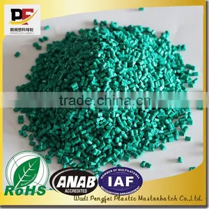 Light Green MASTERBATCH, PP/PE Color Masterbatch Manufacturer, Professional Supplier, High Covering, Disperse Evenly thumbnail-1