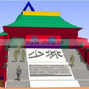 Tensile Fabric Architecture Design for Archaize Building Like Shaolin Temple in Beijing Chaoyang Park thumbnail-1