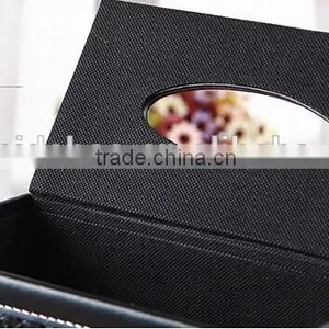 Hot Sale Cute Facial Tissue Box PU Napkin Box Functionable OEM Pochet Tissue Box thumbnail-3