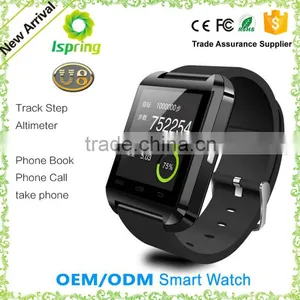 New Fashion Touch Screen Silicone Band U8 Pro Smart Bluetooth Watch thumbnail-1