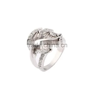 Single Big Leaf Knot Gold Silver Plated Women Band Ring Jewelry thumbnail-6