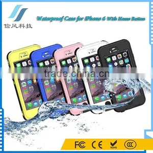 4.7 Inch White Cell Phone Waterproof Case for IPhone 6 With Home Button thumbnail-5