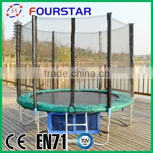 6FT Trampoline Outdoor Fitness Exercise Equipment Trampoline With Safe Net and Ladder, SX-FT(E) thumbnail-1