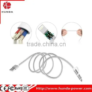 2016 Top Selling Dual Connector 8pin 2-in-1 Sync and Charge Cable 3.3ft/1M thumbnail-1