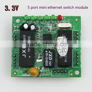 Soho 5 Port 4pin Head Port Network Switch 10/100mbps,3.3v Ethernet Switch Module thumbnail-1