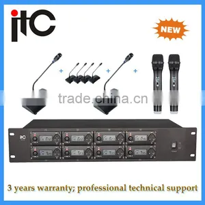 8 Channel Cheap Digital Wireless Laptop Conference Microphone System thumbnail-1