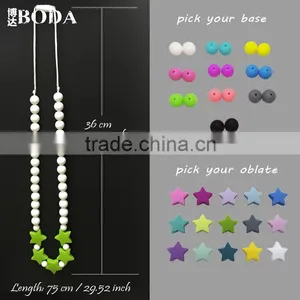 AS/NZS Teething Necklace for Mommy Silicone Necklace thumbnail-2