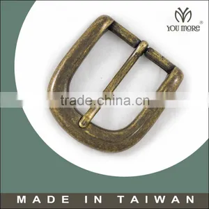35mm Polish Press Tooth Metal South America Vintage Antique Brass Belt Buckle thumbnail-1