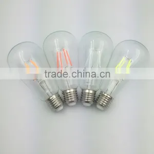 Colorful Led Filament Bulb Vintage Retro Antique Industrial Style Lights ST58/64 With CE RPHS ERP SAA thumbnail-3