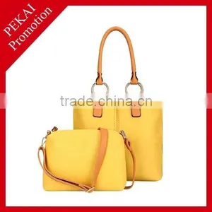 Promotional Cheap Oversized High Quality pu Leather Tote Bag thumbnail-1