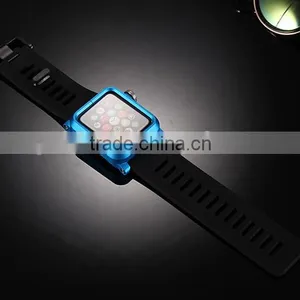 2016 Hot New Products for Apple Watch Silicone Band Wristband Strap With Aluminum Metal Case Cover thumbnail-2