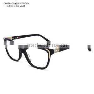 Luxury Trendy Lady's Glasses Optical Frames Bling Rhinestones Fashion Design Women Eyewear Spectacle Frame thumbnail-1