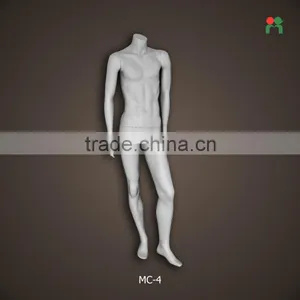 2014 Fashion Male Mannequin Fiberglass Male Dummy Doll on Sale Matte Silver Grey MC-4 thumbnail-1