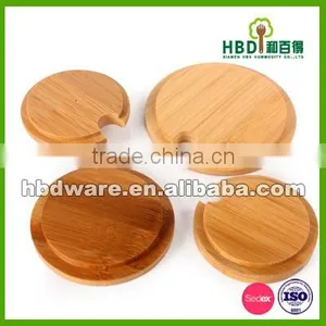 Hot New Products for 2016 Bamboo Wood Lid for Glass Jar,mason Jar Lid for Sale thumbnail-3