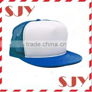 Flat Brim Promotional Wholesale Blank Trucker Hat thumbnail-2