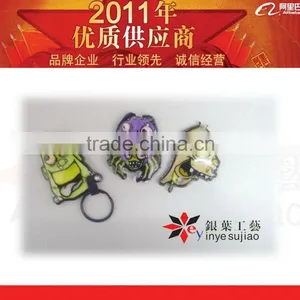 2011 Cartoon Special Design PVC Keyring With Light thumbnail-1