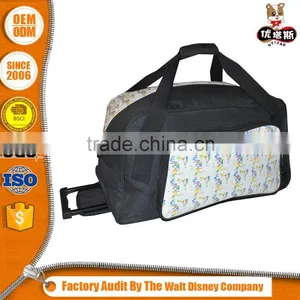 Quick Lead Low Price Oem Design Foldable Sports Weekend Polyester Duffle/Simple Travel Bag thumbnail-2