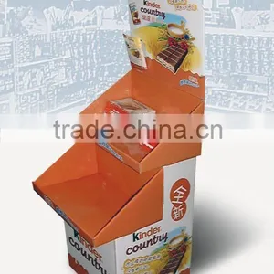 2 Tier Foldable Cardboard Floor Display for Box thumbnail-1