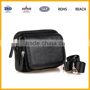 Leather Fanny Pack Pocket Travel Waist Belt Bag Cell Phone Holder thumbnail-3