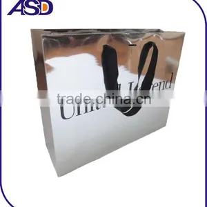 Custom Made Silver Kraft Paper Bag Gift Bags Handbags thumbnail-1