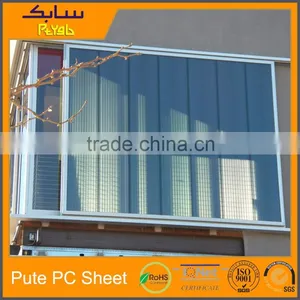 Polycarbonate Construction Material Sun Shield Plastic Green Sun Visor thumbnail-3
