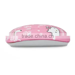 Utra Thin Pink 2.4Ghz New Optical Usa Practice Mouse thumbnail-4