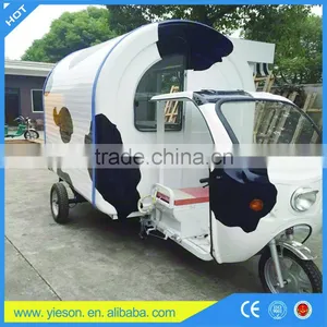 Gasoline Motorcycle With 3 Wheels Electric Tricycle Gas Hot Dog Cart thumbnail-5