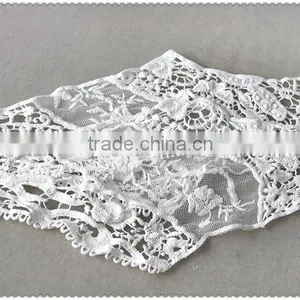 Hot Sale Fashion White Hollow Embroidery Cotton Neckline for Apparel thumbnail-4