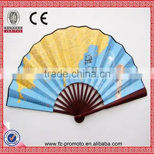 Popular OEM Avalible Gift Bamboo Craft Fan With Custom Printing and Logo thumbnail-4