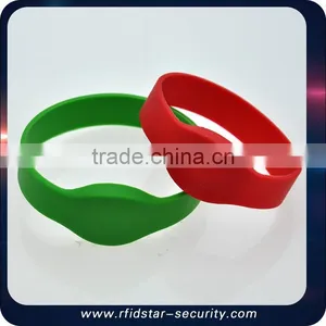 EM4100 Compatible EM ID RFID Silicone Wristband thumbnail-2