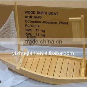 High Quality Wooden Sushi Boat For Party thumbnail-6
