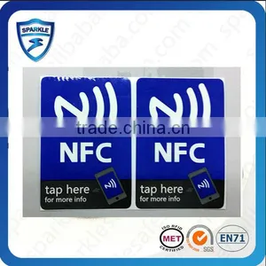 Programable Printable ISO/IEC 14443 Anti-metal Nfc Rfid Label E-wallet thumbnail-1