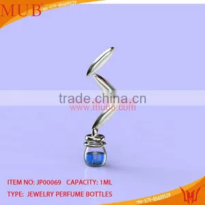 Glass Jewelry Rice Shape Necklace Glass Bottle thumbnail-1